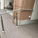 アパートの入り口をちょっと便利に